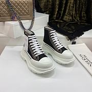 Alexander McQueen Tread Slick Lace Up Boot Denim Black 657575W4L3M1355 - 1