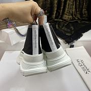 Alexander McQueen Tread Slick Lace Up Boot Denim Black 657575W4L3M1355 - 6