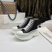 Alexander McQueen Tread Slick Lace Up Boot Denim Black 657575W4L3M1355 - 2