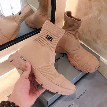 Balenciaga Speed Trainer Mr. Porter Dark Beige 