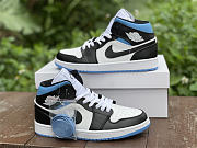 Air Jordan 1 Mid University Black White (W) BQ6472-102 - 3