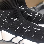 Balenciaga Speed 2.0 Black White Logo (W) 645420W2DBT1090 - 3