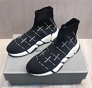 Balenciaga Speed 2.0 Black White Logo (W) 645420W2DBT1090 - 4