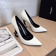 SAINT LAURENT White Opyum 85 Heels 212418F122004 - 2