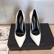 SAINT LAURENT White Opyum 85 Heels 212418F122004 - 4