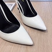 SAINT LAURENT White Opyum 85 Heels 212418F122004 - 5
