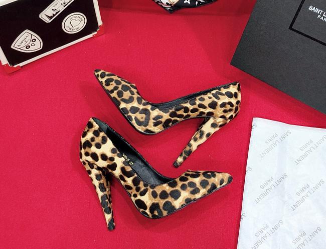 SAINT LAURENT Cleopard Opyum 85 Heels 212418F122004 - 1