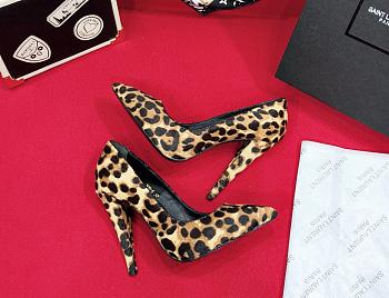 SAINT LAURENT Cleopard Opyum 85 Heels 212418F122004