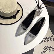 SAINT LAURENT Silver Opyum 85 Heels 212418F122004 - 2