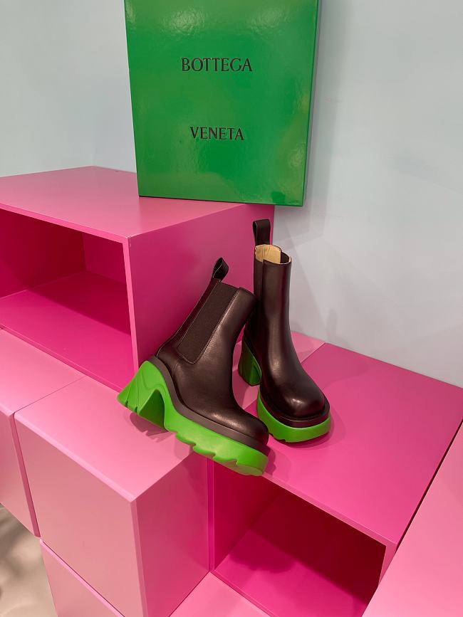 Bottega Veneta Boots BVBT Brown Light Green - 1