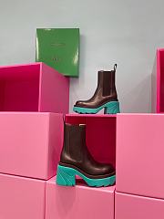 Bottega Veneta Boots BVBT Middle Brown Light Green - 6