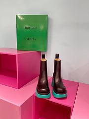 Bottega Veneta Boots BVBT Middle Brown Light Green - 3