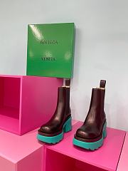 Bottega Veneta Boots BVBT Middle Brown Light Green - 2