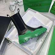 BOTTEGA VENETA Black & Green 'The Tire' Chelsea Boots - 4