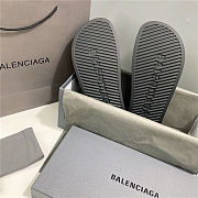 BALENCIAGA Black Logo Pool Slides  - 3