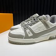 LV TRAINER SNEAKER GREY 1A8WAX - 3