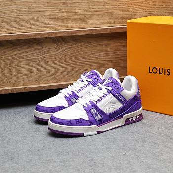 LV TRAINER SNEAKER PURPLE 1A8WAX