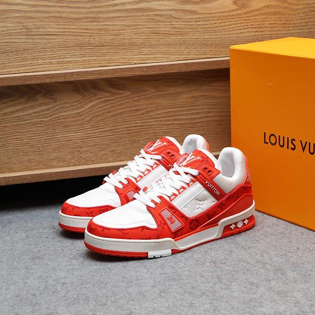LV TRAINER SNEAKER RED 1A8WAX - 1