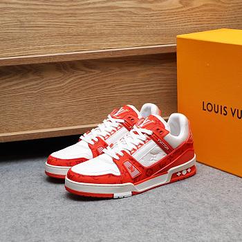 LV TRAINER SNEAKER RED 1A8WAX