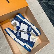 LV TRAINER SNEAKER BLUE JEAN 1A8WAX - 4