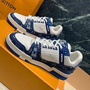 LV TRAINER SNEAKER BLUE JEAN 1A8WAX - 2
