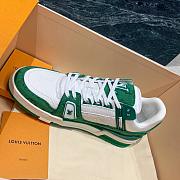 LV TRAINER SNEAKER GREEN JEANS 1A8WAX - 5