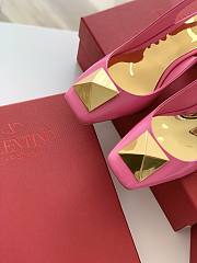 ONE STUD PATENT-LEATHER SLINGBACK PUMP PINK 30 MM - 5