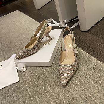 J'ADIOR SLINGBACK PUMP Plumetis KDP711PGR_S10W