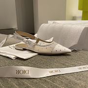 J'ADIOR SLINGBACK PUMP White Plumetis Sandals KDP727PGR_S10W - 1