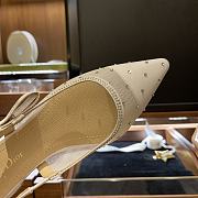 J'ADIOR SLINGBACK PUMP White Plumetis Sandals KDP727PGR_S10W - 3