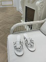 Bottega Veneta White Dot Sandals - 3