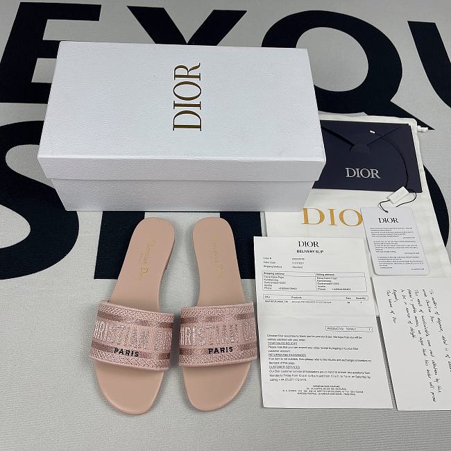 DIOR SLIPPERS OBLIQUE *PINK* - 1