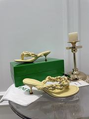 Bottega Veneta Yellow Dot Sandals - 1