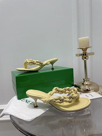 Bottega Veneta Yellow Dot Sandals