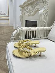 Bottega Veneta Yellow Dot Sandals - 3