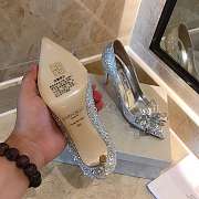 Jimmy Choo Alia Crystal Covered Pointy Toe Pumps - 4