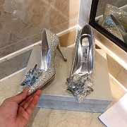 Jimmy Choo Alia Crystal Covered Pointy Toe Pumps - 2