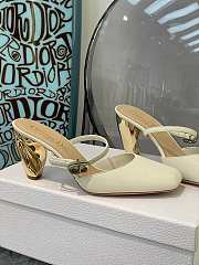 DIOR RHODES HEELED MULE White Calfskin KCP924VEA_S03W - 6