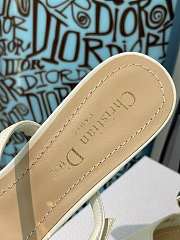 DIOR RHODES HEELED MULE White Calfskin KCP924VEA_S03W - 5