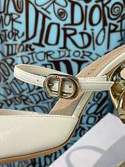 DIOR RHODES HEELED MULE White Calfskin KCP924VEA_S03W - 3