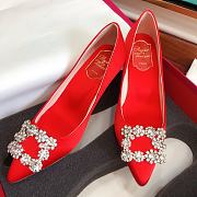 Roger Vivier Trompette Buckle Red Pumps - 5