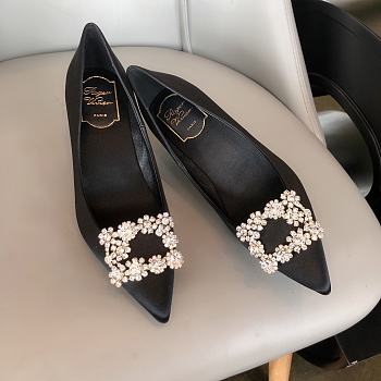 Roger Vivier Trompette Buckle Black Pumps