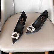 Roger Vivier Trompette Buckle Black Pumps - 6