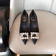 Roger Vivier Trompette Buckle Black Pumps - 4