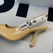 J'Adior Slingback Pump Yellow Patent Calfskin - 5