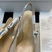 J'Adior Slingback Pump Yellow Patent Calfskin - 4