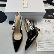 J'ADIOR SLINGBACK PUMP Black Patent Calfskin - 1