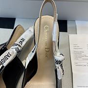 J'ADIOR SLINGBACK PUMP Black Patent Calfskin - 4