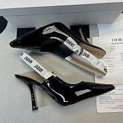 J'ADIOR SLINGBACK PUMP Black Patent Calfskin - 3