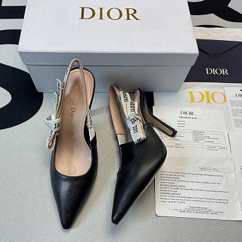 J'ADIOR SLINGBACK PUMP Black Patent Calfskin KDC201VNR_S900 